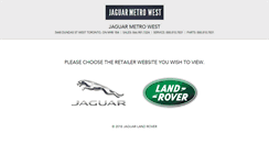 Desktop Screenshot of jaguarlandrovermetrowest.com