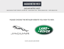 Tablet Screenshot of jaguarlandrovermetrowest.com